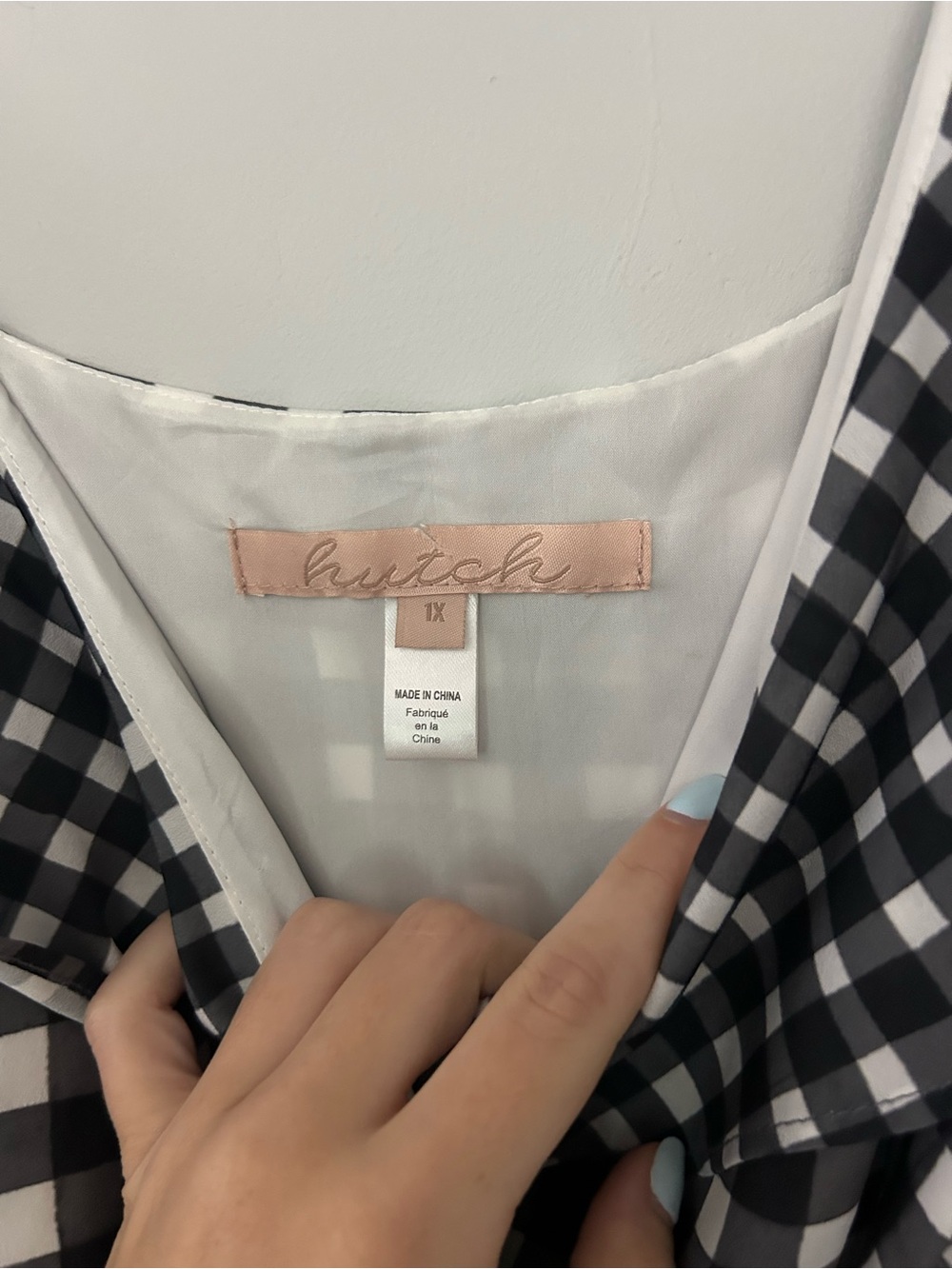 Anthropologie Hutch Gingham Wrap Dress - Picture 3 of 6